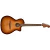 Fender Newporter Classic Acoustic Electric Guitar W/ Gig Bag, Aged Cognac Burst