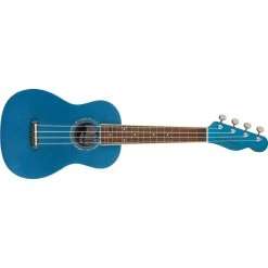 Musical Instrument Store 41 Fender Zuma Classic Concert Uke Ukulele, Walnut Fretboard, Lake Placid Blue