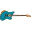 Fender American Acoustasonic Jazzmaster Guitar, Ebony Fretboard, Ocean Turquoise -Musical Instrument Store fen 0972313208 3 1