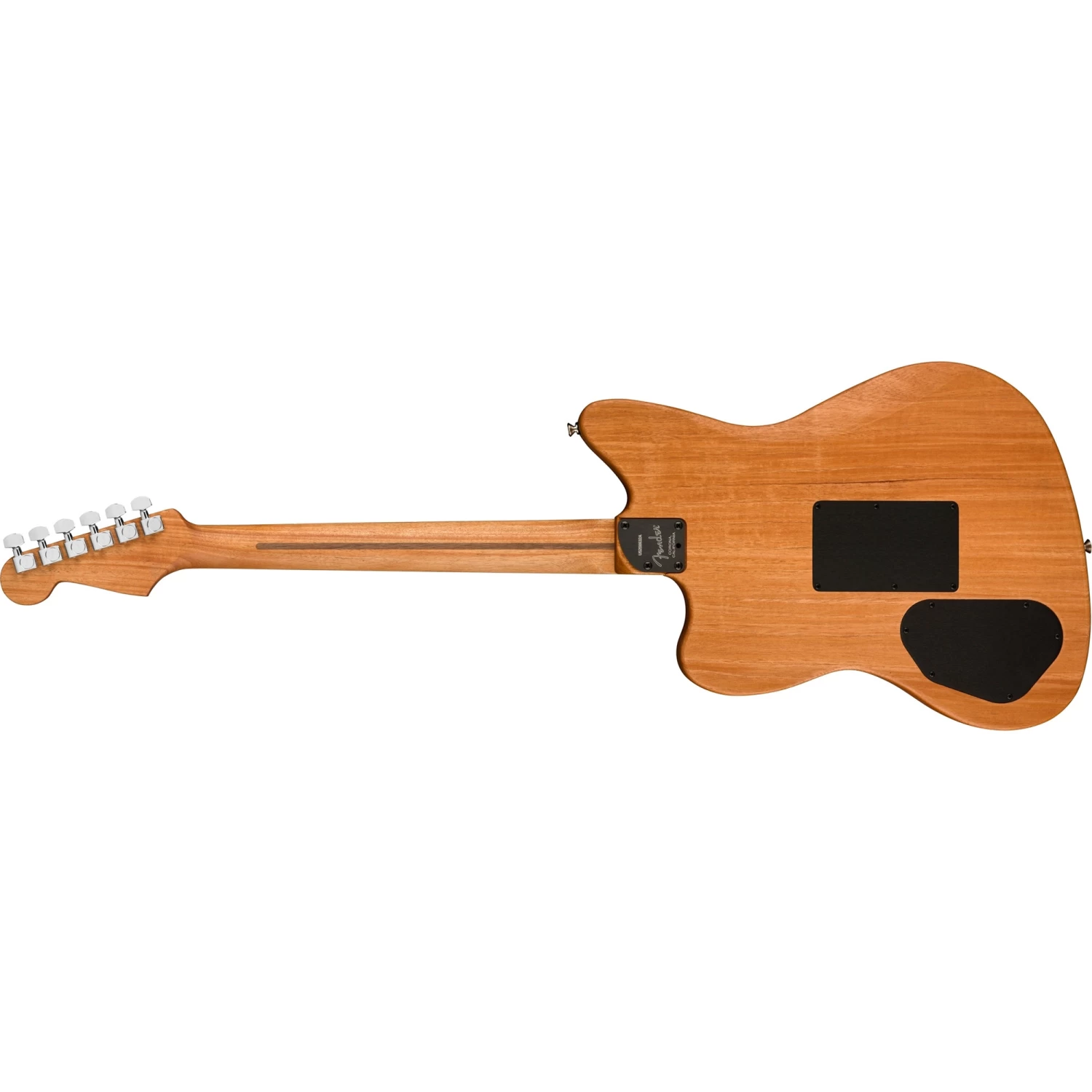 Fender American Acoustasonic Jazzmaster Guitar, Ebony Fretboard, Ocean Turquoise 6 Fender American Acoustasonic Jazzmaster Guitar, Ebony Fretboard, Ocean Turquoise - Image 4