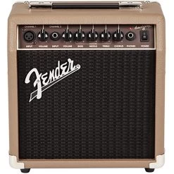 Fender Acoustasonic 15 - 15-Watt Acoustic Guitar Combo Amplifier, Brown/Wheat, 120V