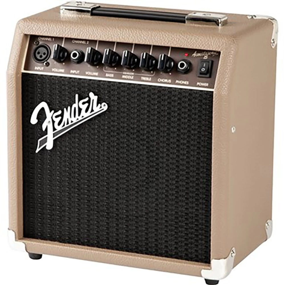 Fender Acoustasonic 15 - 15-Watt Acoustic Guitar Combo Amplifier, Brown/Wheat, 120V 5 Fender Acoustasonic 15 - 15-Watt Acoustic Guitar Combo Amplifier, Brown/Wheat, 120V - Image 3