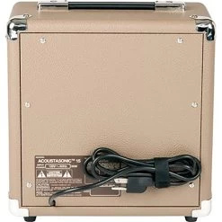 Fender Acoustasonic 15 - 15-Watt Acoustic Guitar Combo Amplifier, Brown/Wheat, 120V 9 Fender Acoustasonic 15 - 15-Watt Acoustic Guitar Combo Amplifier, Brown/Wheat, 120V -Musical Instrument Store fen acoustasonic 5