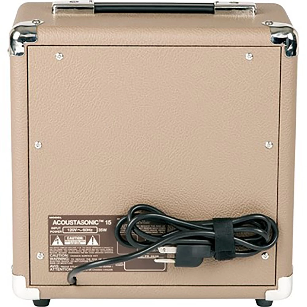 Fender Acoustasonic 15 - 15-Watt Acoustic Guitar Combo Amplifier, Brown/Wheat, 120V 6 Fender Acoustasonic 15 - 15-Watt Acoustic Guitar Combo Amplifier, Brown/Wheat, 120V - Image 4