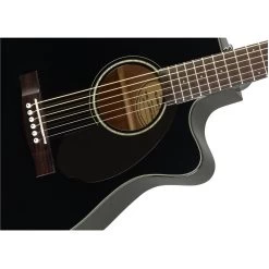 Fender CC-60SCE Concert Acoustic-Electric Guitar, Rosewood Board - Black