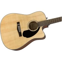 Fender CD-60SCE Dreadnought Acoustic Electric Guitar, Walnut Fingerboard, Natural -Musical Instrument Store fen cd 60sce dread nat 3