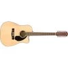 Fender CD-60SCE Dreadnought 12-String Acoustic Electric Guitar, Walnut Fingerboard, Natural -Musical Instrument Store fen cd 60sce dread12 nat 1