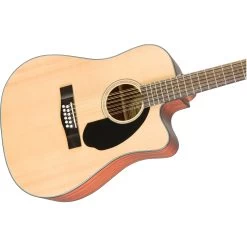 Fender CD-60SCE Dreadnought 12-String Acoustic Electric Guitar, Walnut Fingerboard, Natural -Musical Instrument Store fen cd 60sce dread12 nat 3