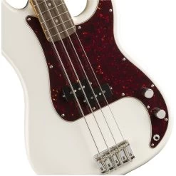 Squier By Fender Classic Vibe '60s Precision Bass, Laurel Fingerboard, Olympic White -Musical Instrument Store fen cv60s pb owt 3