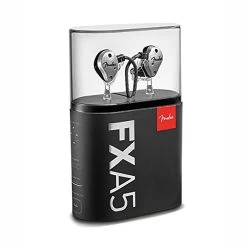 Fender FXA5 Professional In-Ear Monitor Headphones - Metallic Silver -Musical Instrument Store fen fxa5 msr 5