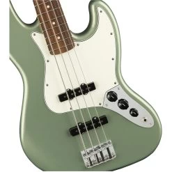 Fender Player Jazz Electric Bass, Pau Ferro Fingerboard - Sage Green Metallic 10 Fender Player Jazz Electric Bass, Pau Ferro Fingerboard - Sage Green Metallic -Musical Instrument Store fen playj bpf sgm 2