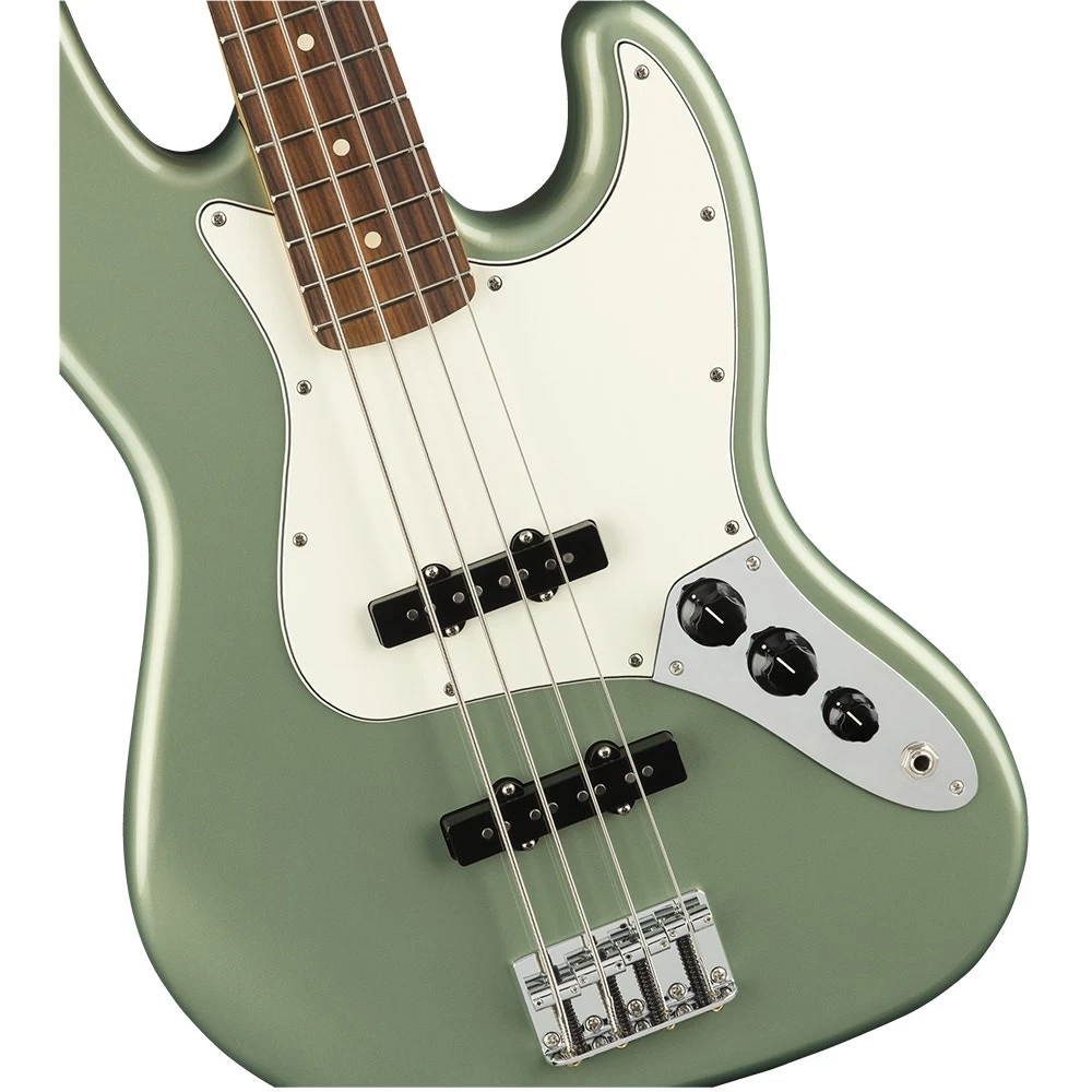 Fender Player Jazz Electric Bass, Pau Ferro Fingerboard - Sage Green Metallic 5 Fender Player Jazz Electric Bass, Pau Ferro Fingerboard - Sage Green Metallic - Image 3