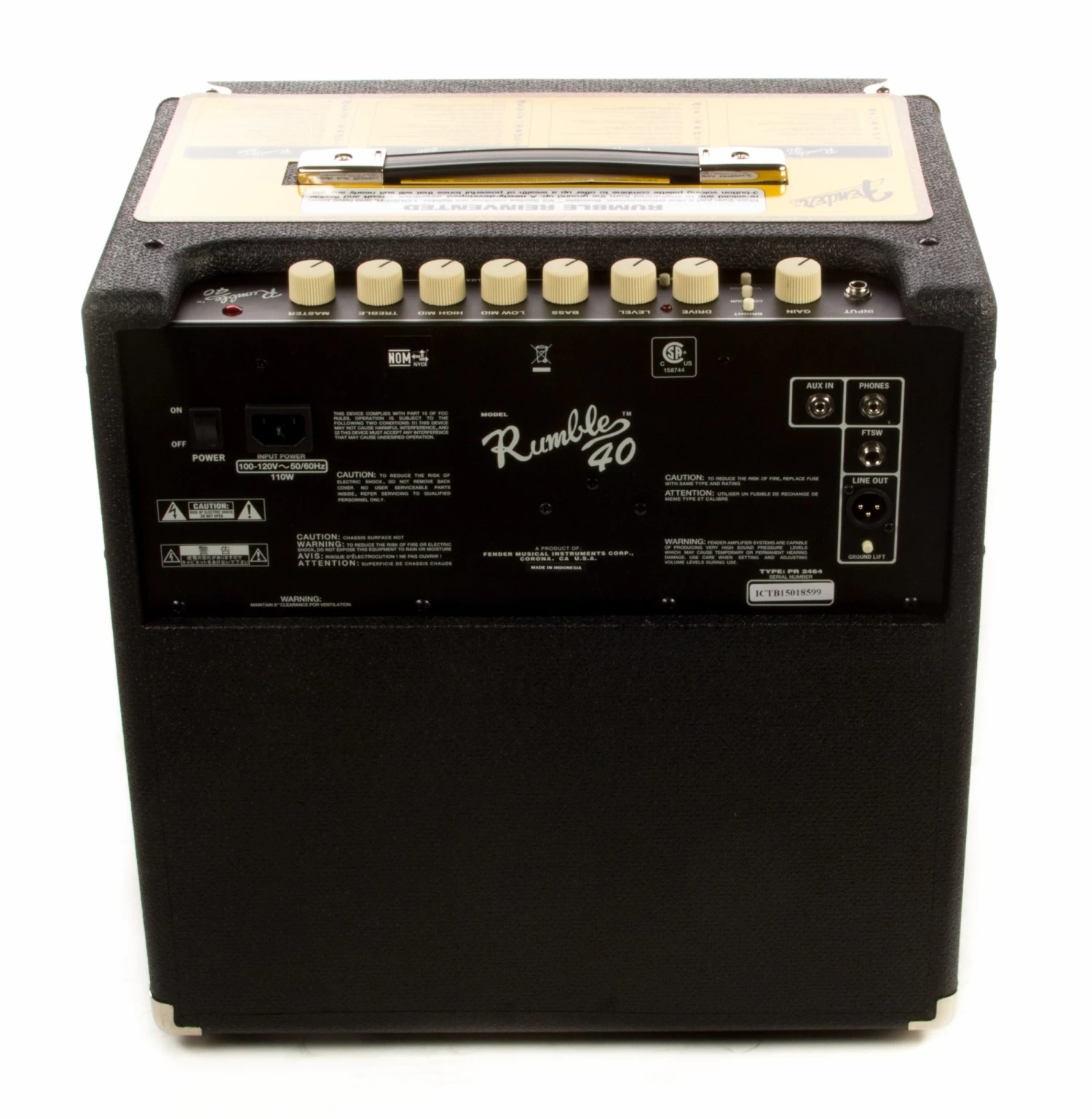 Fender Rumble V3 40 Watt Bass Combo Amp 4 Fender Rumble V3 40 Watt Bass Combo Amp - Image 2