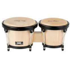 Gon Bops FS785N Fiesta Bongos, Mango Shell, Natural Finish - 7 / 8.5"