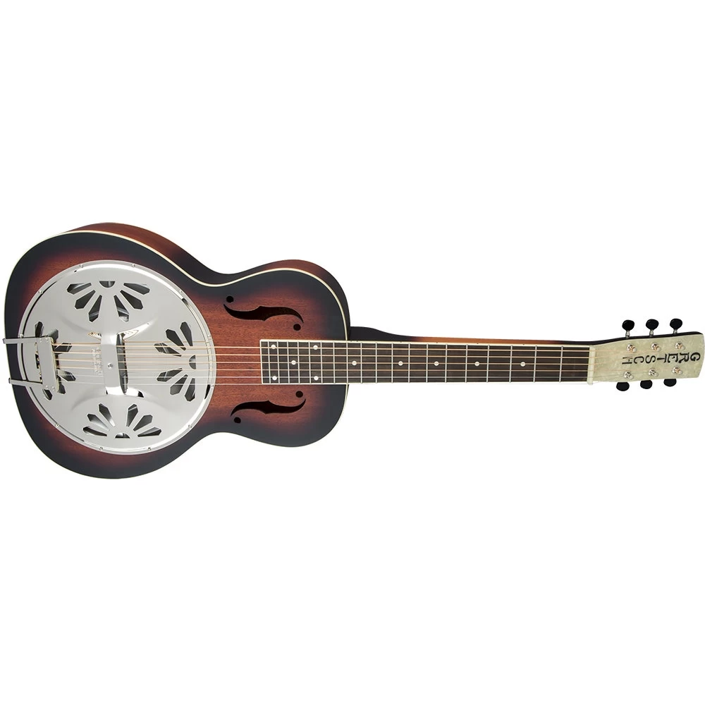 Gretsch G9230 Bobtail Square-Neck Acoustic Electric Guitar, Mahogany Body Spider Cone Resonator Guitar, Fishman Nashville Resonator Pickup, 2-Color Sunburst 5 Gretsch G9230 Bobtail Square-Neck Acoustic Electric Guitar, Mahogany Body Spider Cone Resonator Guitar, Fishman Nashville Resonator Pickup, 2-Color Sunburst - Image 3