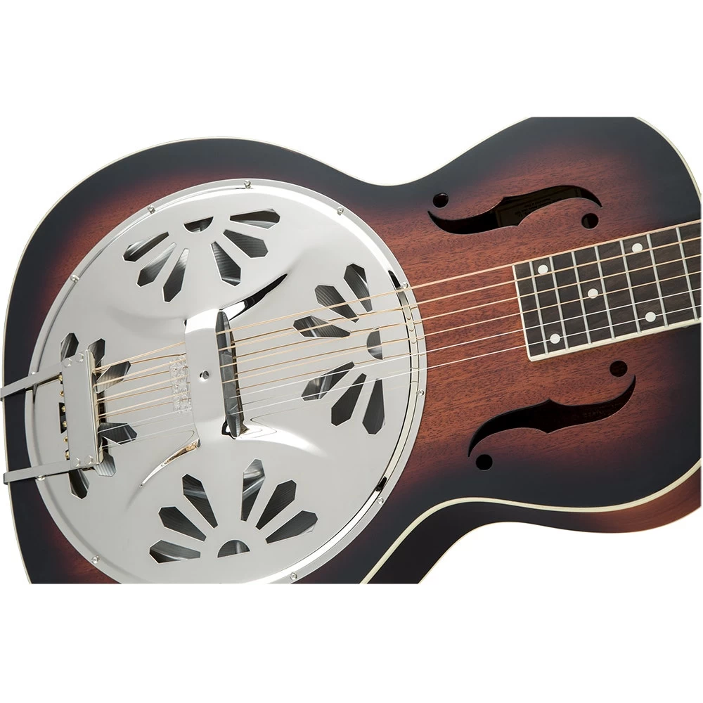 Gretsch G9230 Bobtail Square-Neck Acoustic Electric Guitar, Mahogany Body Spider Cone Resonator Guitar, Fishman Nashville Resonator Pickup, 2-Color Sunburst 8 Gretsch G9230 Bobtail Square-Neck Acoustic Electric Guitar, Mahogany Body Spider Cone Resonator Guitar, Fishman Nashville Resonator Pickup, 2-Color Sunburst - Image 6