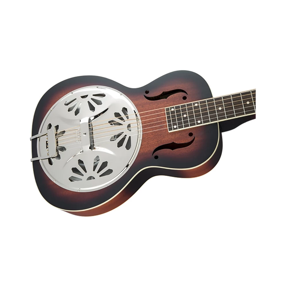 Gretsch G9230 Bobtail Square-Neck Acoustic Electric Guitar, Mahogany Body Spider Cone Resonator Guitar, Fishman Nashville Resonator Pickup, 2-Color Sunburst 7 Gretsch G9230 Bobtail Square-Neck Acoustic Electric Guitar, Mahogany Body Spider Cone Resonator Guitar, Fishman Nashville Resonator Pickup, 2-Color Sunburst - Image 5