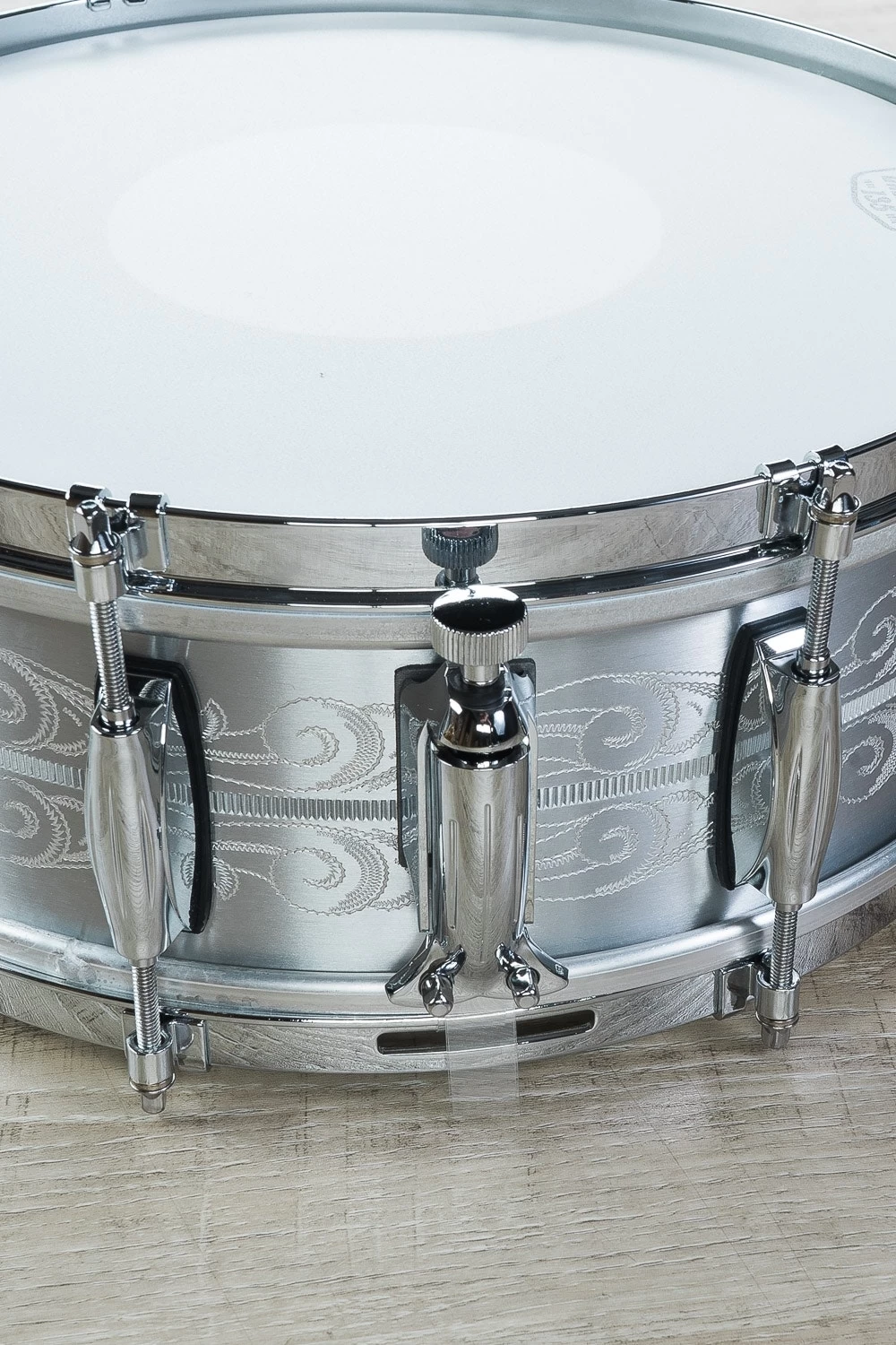 Gretsch 135th Anniversary Aluminum Snare Drum With Carry Bag - 5"x14" (S/N: A135-1041) 7 Gretsch 135th Anniversary Aluminum Snare Drum With Carry Bag - 5"x14" (S/N: A135-1041) - Image 5