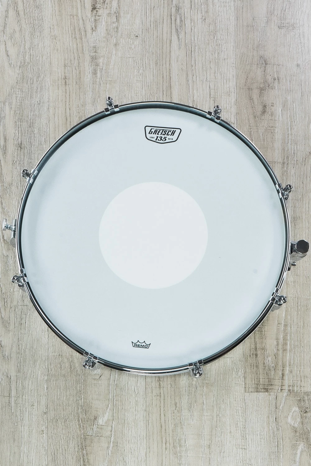 Gretsch 135th Anniversary Aluminum Snare Drum With Carry Bag - 5"x14" (S/N: A135-1041) 4 Gretsch 135th Anniversary Aluminum Snare Drum With Carry Bag - 5"x14" (S/N: A135-1041) - Image 2