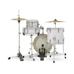 Gretsch Drums Brooklyn Series Micro Drum Set 4pc Kit, White Marine Nitron -Musical Instrument Store gretsch gb m264 wm kit 3