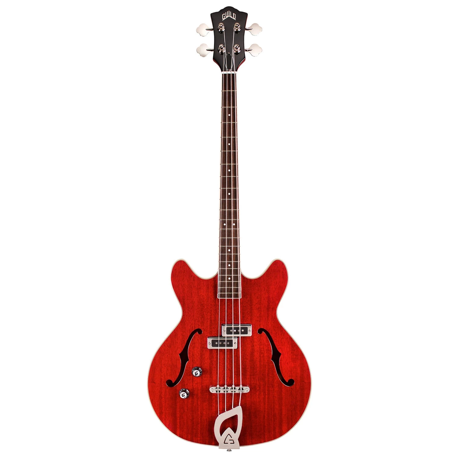 Guild Starfire I Semi-Hollow Left Handed 4-String Bass, Rosewood Fretboard, Cherry Red 3 Guild Starfire I Semi-Hollow Left Handed 4-String Bass, Rosewood Fretboard, Cherry Red