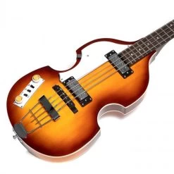 Hofner Violin Bass, Left-Handed, Thermo Modified Jatoba Fretboard, Ignition Sunburst -Musical Instrument Store hof hi bb pe l sb 4