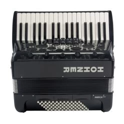 Hohner Amica Forte III 72 Chromatic Piano Accordion, 34 Keys, Jet Black -Musical Instrument Store hoh amica iii 72 blk 2