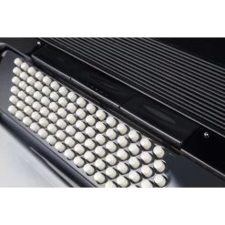 Hohner Amica Forte III 72 Chromatic Piano Accordion, 34 Keys, Jet Black -Musical Instrument Store hoh amica iii 72 blk 3