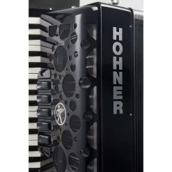 Hohner Amica Forte III 72 Chromatic Piano Accordion, 34 Keys, Jet Black -Musical Instrument Store hoh amica iii 72 blk 4