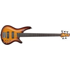 Ibanez SR375EF 5-String Fretless Bass, Jatoba Fretboard, BBT Brown Burst
