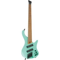 Ibanez EHB1005MSSFM EHB Ergonomic Headless 5-String Multi-Scale Bass Guitar, Roasted Birdseye Maple Fretboard, Sea Foam Green Matte