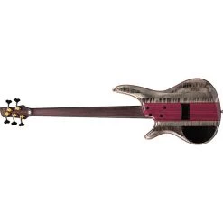 Ibanez SR5CMDX SR Premium 5-String Bass, Panga Panga Fretboard, Black Ice Low Gloss -Musical Instrument Store ibz sr5cmdxbil 5
