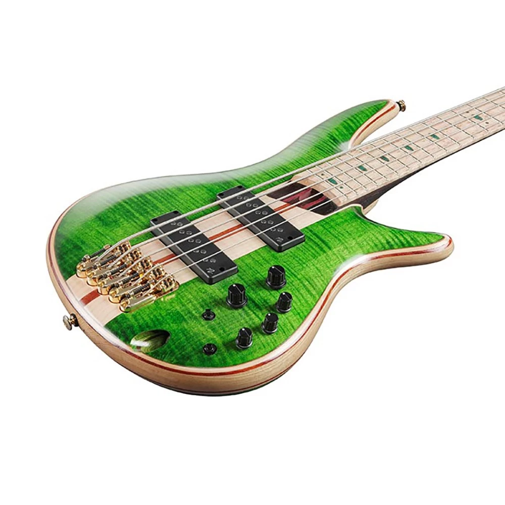 Ibanez SR5FMDX SR Premium 5-String Bass, Birdseye Maple Fretboard, Emerald Green Low Gloss 4 Ibanez SR5FMDX SR Premium 5-String Bass, Birdseye Maple Fretboard, Emerald Green Low Gloss - Image 2