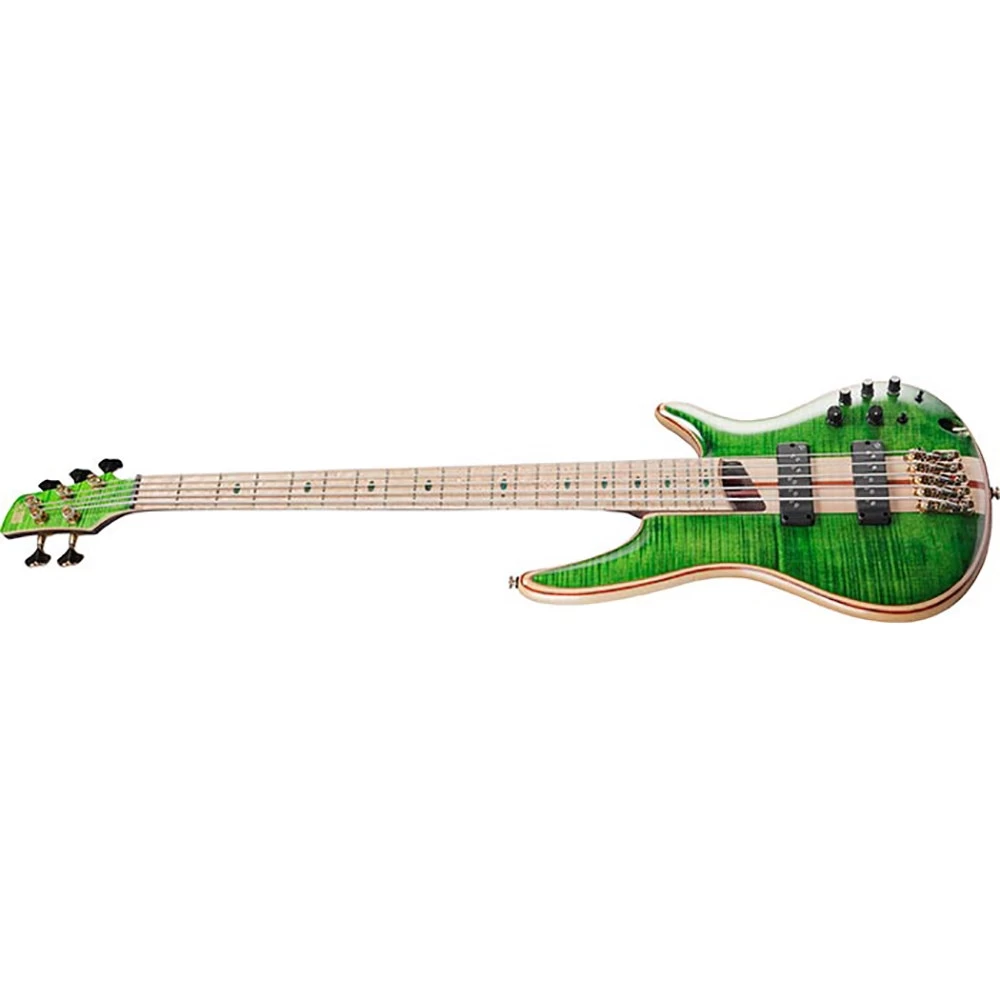 Ibanez SR5FMDX SR Premium 5-String Bass, Birdseye Maple Fretboard, Emerald Green Low Gloss 6 Ibanez SR5FMDX SR Premium 5-String Bass, Birdseye Maple Fretboard, Emerald Green Low Gloss - Image 4