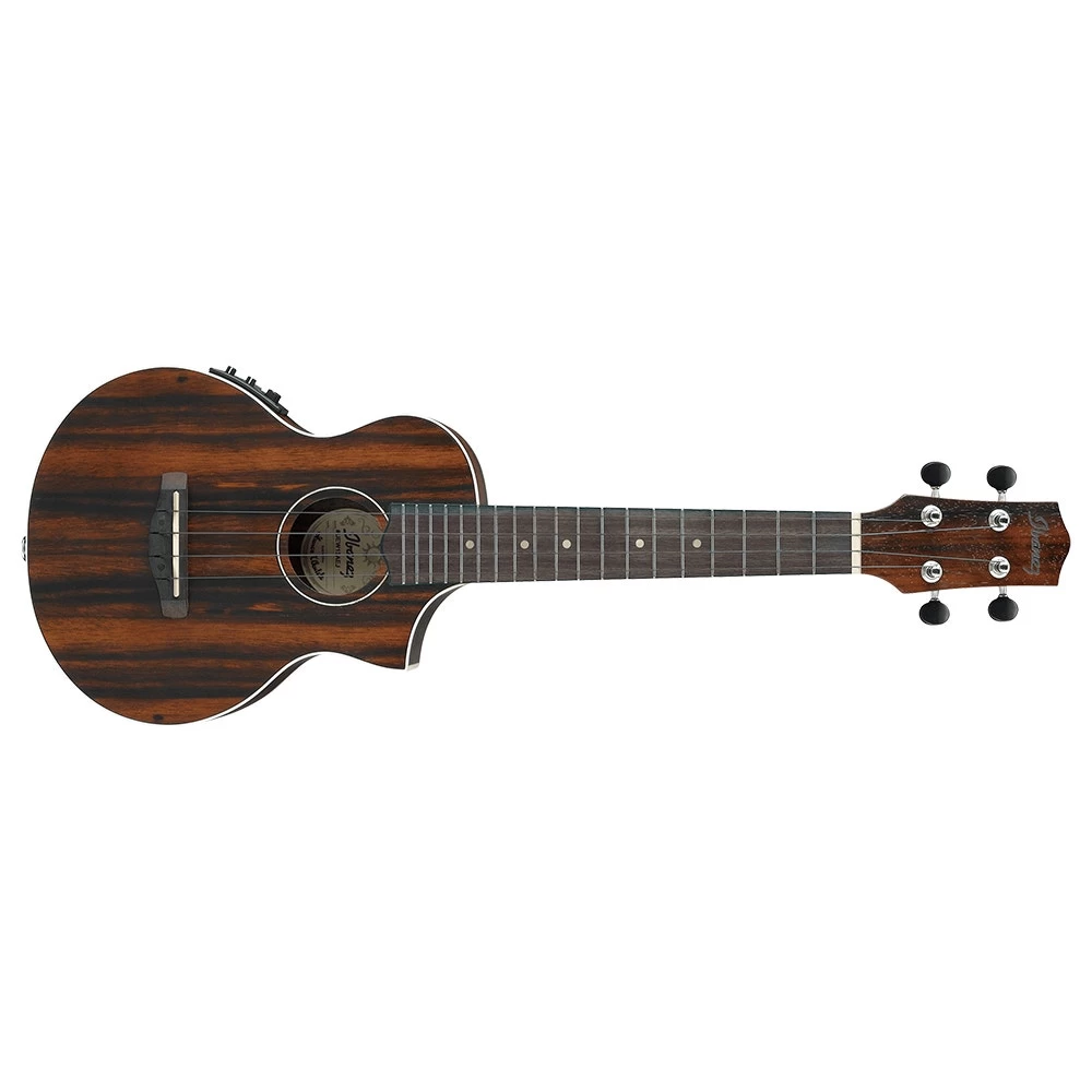 Ibanez UEW13MEE Acoustic Electric Concert Ukulele, Dark Brown Open Pore 3 Ibanez UEW13MEE Acoustic Electric Concert Ukulele, Dark Brown Open Pore