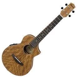 Ibanez UEWT14E Cutaway Tenor Exotic Wood Acoustic-Electric Ukulele - Nat -Musical Instrument Store ibz uewt14e 1