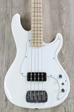 G&L USA Kiloton Bass, Alpine White, Pearl Block Inlays, Maple Fretboard, 1.5" Nut Width, Only 8.9 Lbs!