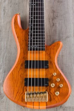 Schecter Guitar Research Stiletto Studio 6-String Electric Bass Guitar - Honey Satin