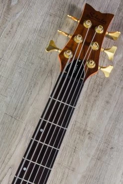 Schecter Guitar Research Stiletto Studio 6-String Electric Bass Guitar - Honey Satin -Musical Instrument Store img 0680 3