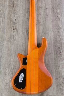Schecter Guitar Research Stiletto Studio 6-String Electric Bass Guitar - Honey Satin -Musical Instrument Store img 0682 4