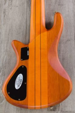 Schecter Guitar Research Stiletto Studio 6-String Electric Bass Guitar - Honey Satin -Musical Instrument Store img 0683 4