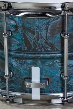 Pork Pie Percussion Patina Brass Snare Drum, Patina Finish (8 X 14") -Musical Instrument Store img 1918 2