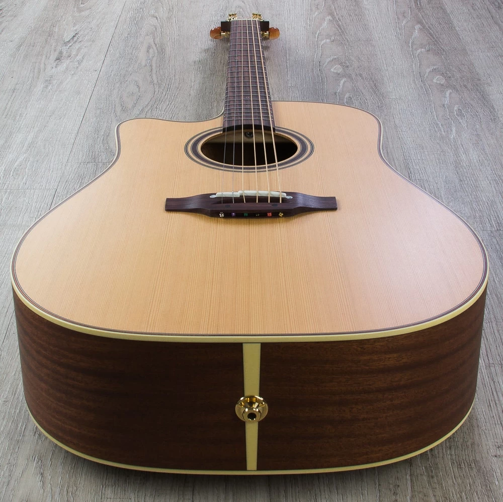 Takamine P3DC Left-Handed Dreadnought Acoustic-Electric Guitar, Natural, Rosewood Board 8 Takamine P3DC Left-Handed Dreadnought Acoustic-Electric Guitar, Natural, Rosewood Board - Image 6