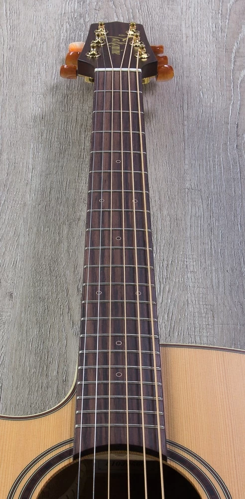 Takamine P3DC Left-Handed Dreadnought Acoustic-Electric Guitar, Natural, Rosewood Board 9 Takamine P3DC Left-Handed Dreadnought Acoustic-Electric Guitar, Natural, Rosewood Board - Image 7