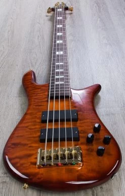 Spector Euro5LX 5-String Bass, Ultra Amber Gloss, Quilt Top, Bartolini Pickups 18 Spector Euro5LX 5-String Bass, Ultra Amber Gloss, Quilt Top, Bartolini Pickups -Musical Instrument Store img 2933 1