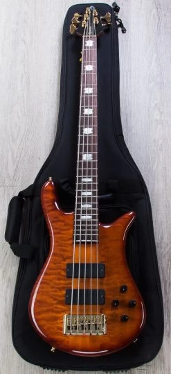 Spector Euro5LX 5-String Bass, Ultra Amber Gloss, Quilt Top, Bartolini Pickups 21 Spector Euro5LX 5-String Bass, Ultra Amber Gloss, Quilt Top, Bartolini Pickups -Musical Instrument Store img 2941 1