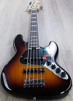 Fender American Elite Jazz Bass V 5-String, 3-Color Sunburst, Rosewood Fretboard -Musical Instrument Store img 3812