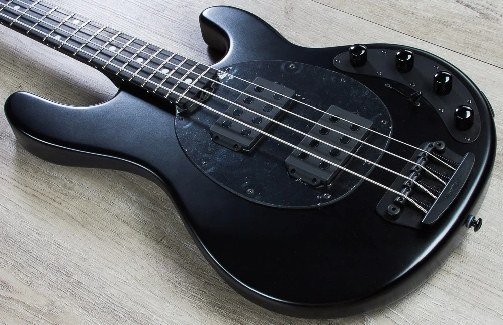 Ernie Ball Music Man StingRay 4HH Bass, Stealth Black, Ebony Fretboard 5 Ernie Ball Music Man StingRay 4HH Bass, Stealth Black, Ebony Fretboard - Image 3