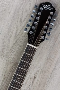 Oscar Schmidt OD312CE-BLH Left-Handed 12-String Acoustic-Electric Dreadnought -Musical Instrument Store img 3954