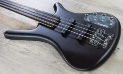 Warwick RockBass Corvette Basic Passive 4-String Electric Bass, Fretless - Nirvana Black Transparent Satin -Musical Instrument Store img 7678 1